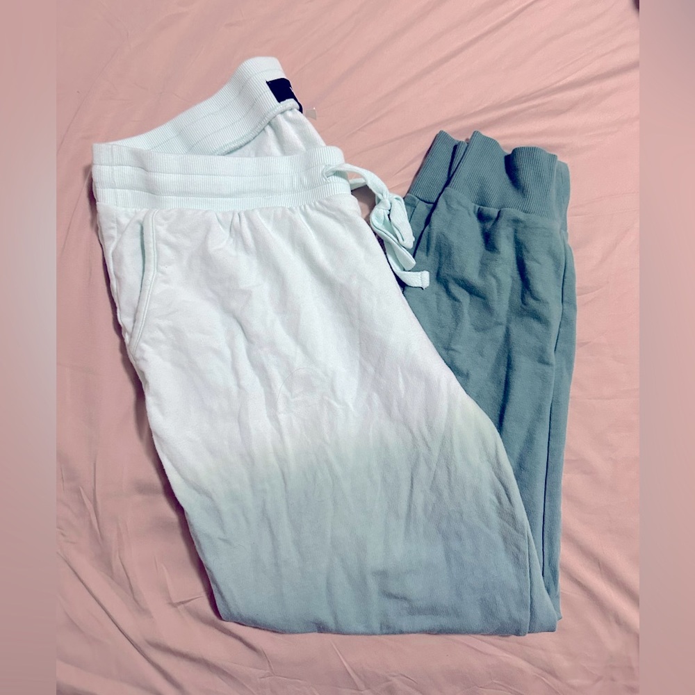 NWOT Torrid Cotton Teal Ombré Jogger-Size 1